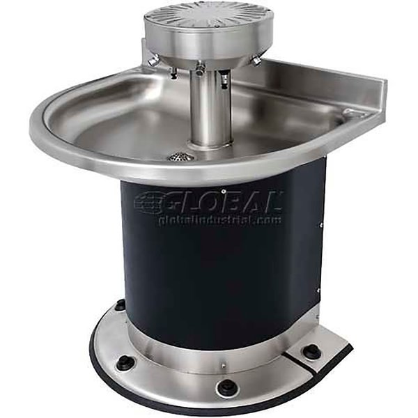 Acorn Engineering Co Washfountain Semi-Circular, 4 Stations, Foot Operated 3544-2-F-DV-VPB-MXTP